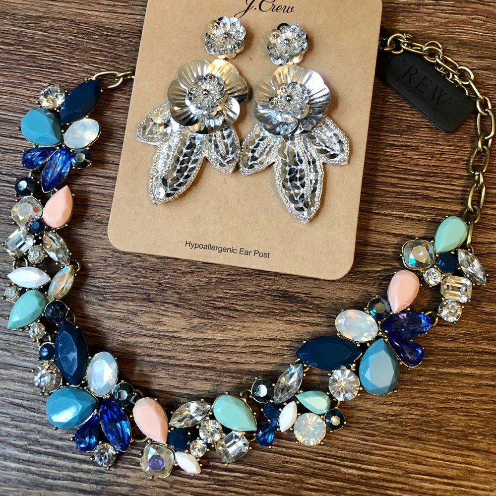 NWT J.Crew Necklace + Earrings “Clearance Bundle”